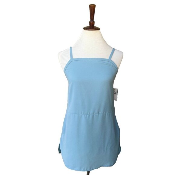Valette Tops - Valette Women's Blue Tourmaline Strappy Tunic Top Size XS